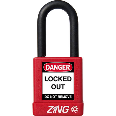 ZING Padlock, Keyed Alike, Red- Model 7031